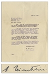 Albert Einstein Letter Signed During WWII -- The power of resistance which has enabled the Jewish people to survive...our readiness to help one another is being put to an especially severe test